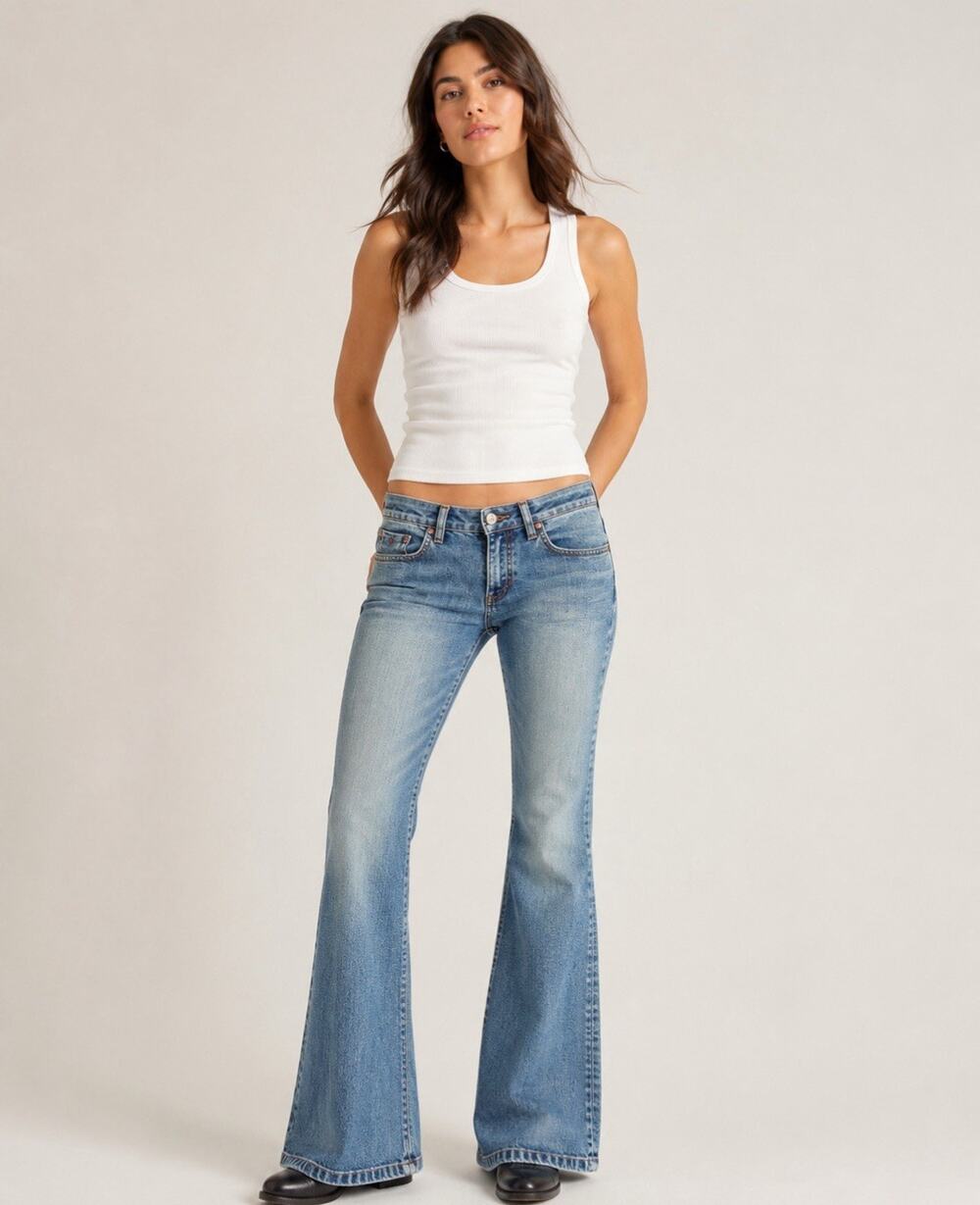 Y2K Indie Sleaze 2000s Jag Jeans Women's Bootcut Denim Jeans Size 8 Medium Wash